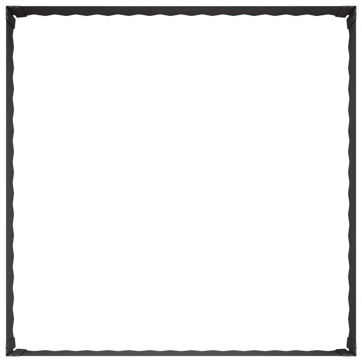 Garden Edging Steel Border Durable 100x100x35cm Black