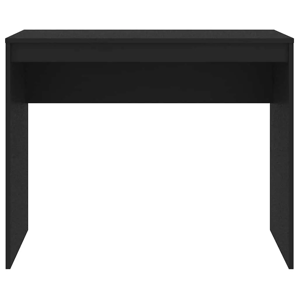 Desk Computer Workstation Black Engineered Wood Study Table 90W x 40D x 72H cm