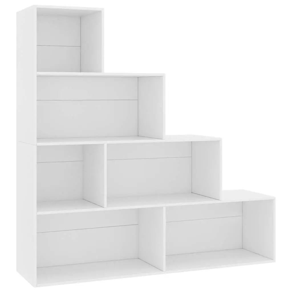 Book Cabinet Room Divider Open Shelf Storage Unit White 155x24x160 cm