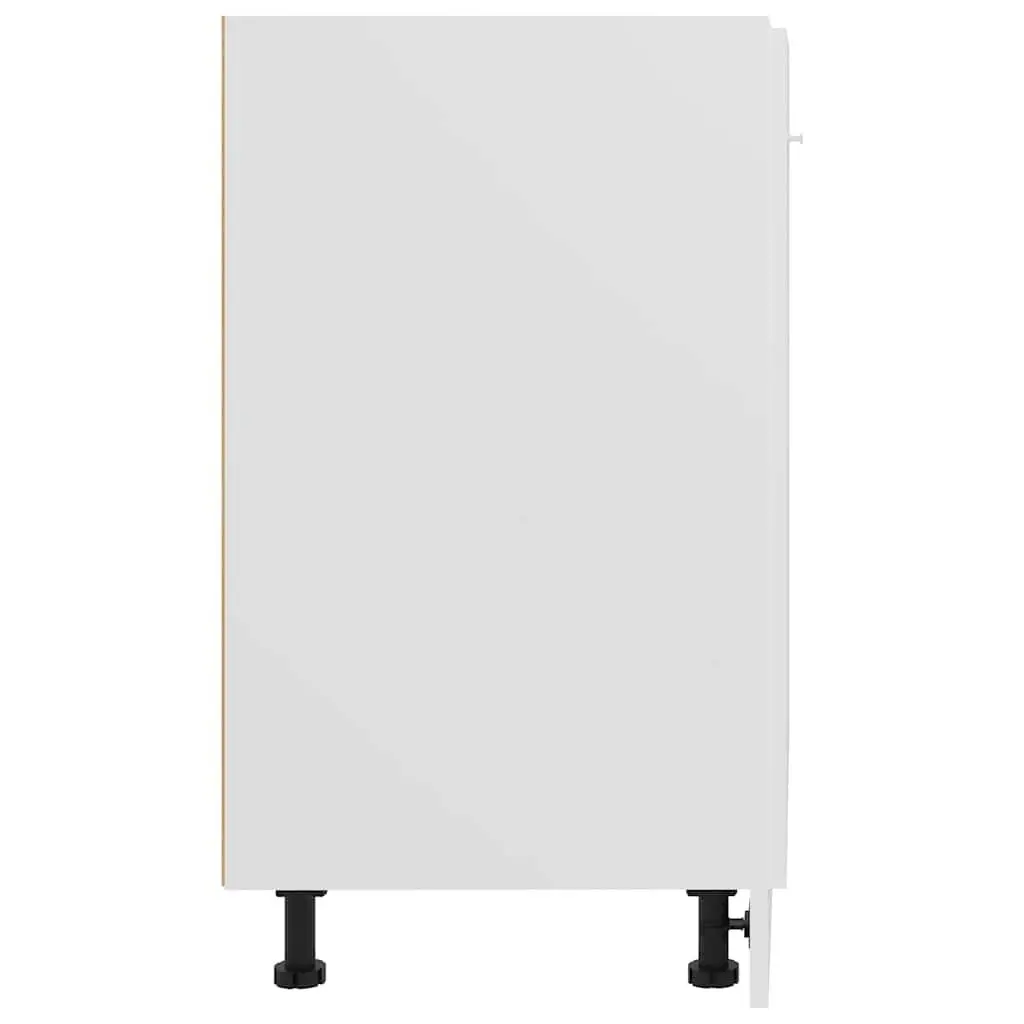 Kitchen Cabinet Storage Cupboard with Shelves 60x46x81.5cm White Engineered Wood