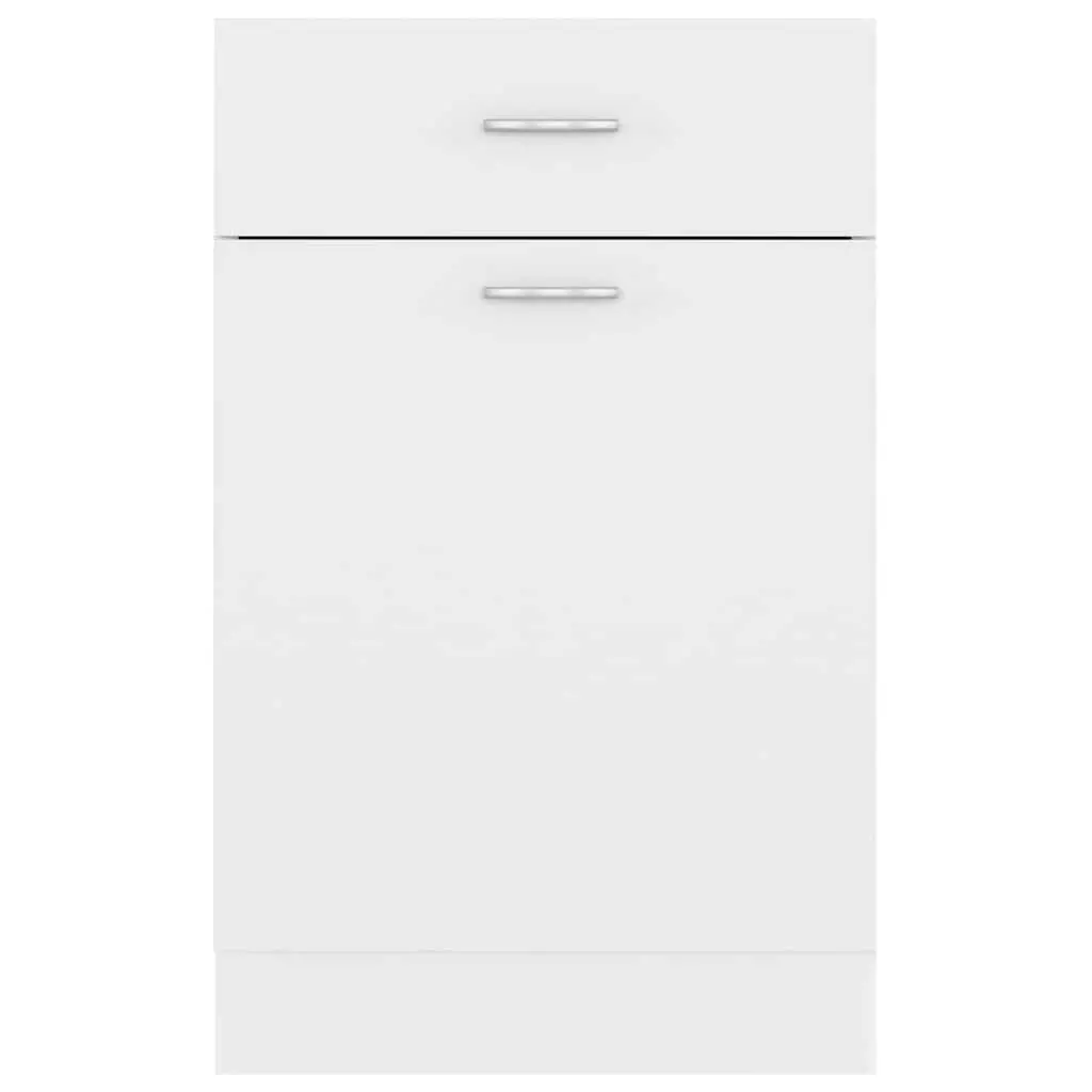 Kitchen Storage Cabinet White Engineered Wood 50x46x81.5cm