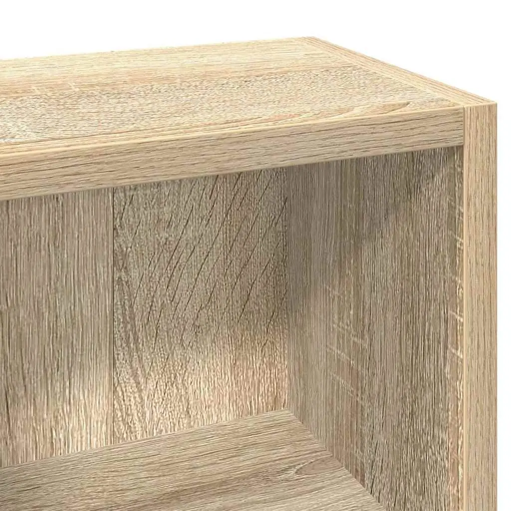 CD Cabinets Tall Slim Media Storage Rack 2 pcs Sonoma Oak