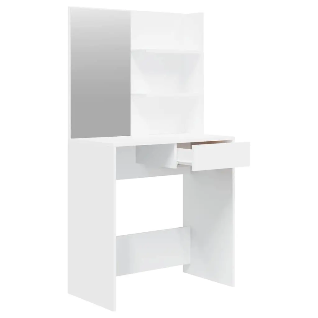 Dressing Table with Mirror White Vanity Makeup Desk Bedroom Furniture Storage