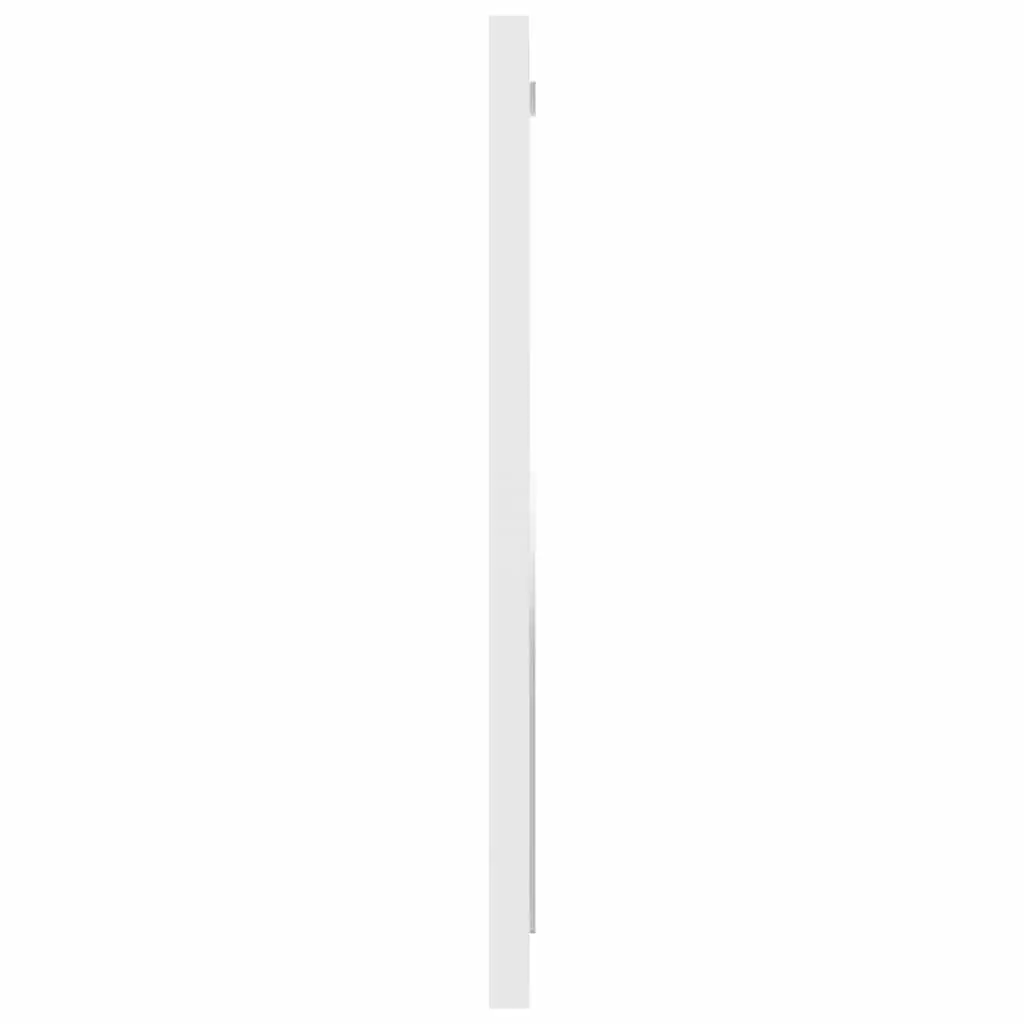 Bathroom Furniture Set 2 Piece White Engineered Wood Cabinet Mirror