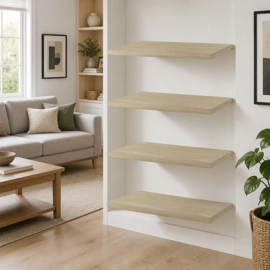 Bookshelf Boards Engineered Wood 40x30x1.5 cm Sonoma Oak 4 Piece Storage Shelves
