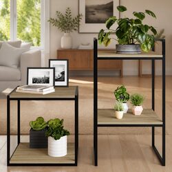 Floating Shelves Boards 4 pcs Wall Mount Storage Shelving Brown 40x40x1.5 cm