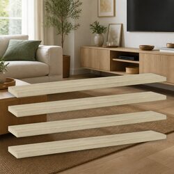 Bookshelf Boards 4 pcs Brown 60x10x1.5 cm Storage Shelving Panels