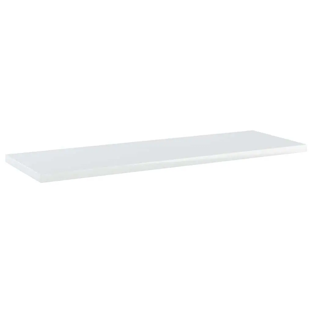 Bookshelf Boards Engineered Wood 60x20x1.5 cm White 4 Piece Storage Shelves