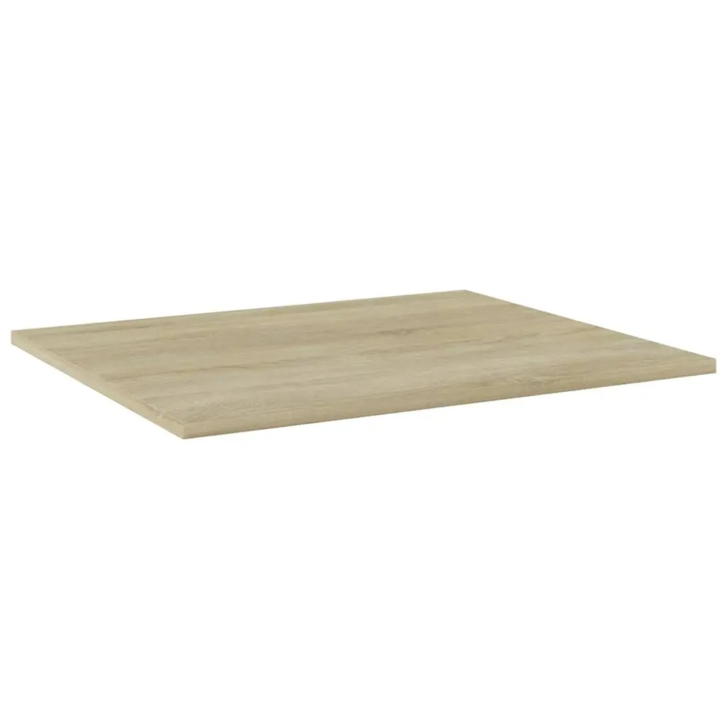 Floating Bookshelf Boards 4 Piece Brown Engineered Wood 60x50cm Wall Mount Storage Shelves