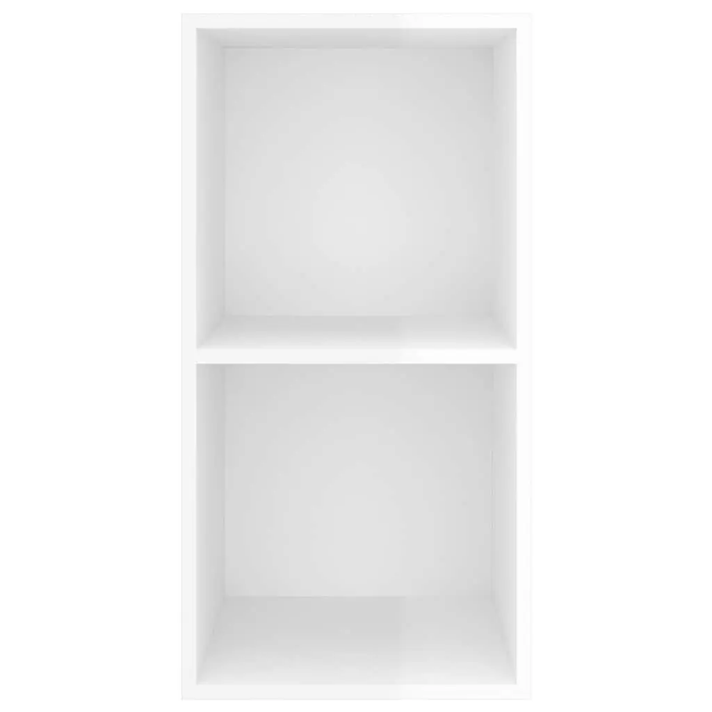 Wall-mounted TV Cabinet High Gloss 2 Compartment White