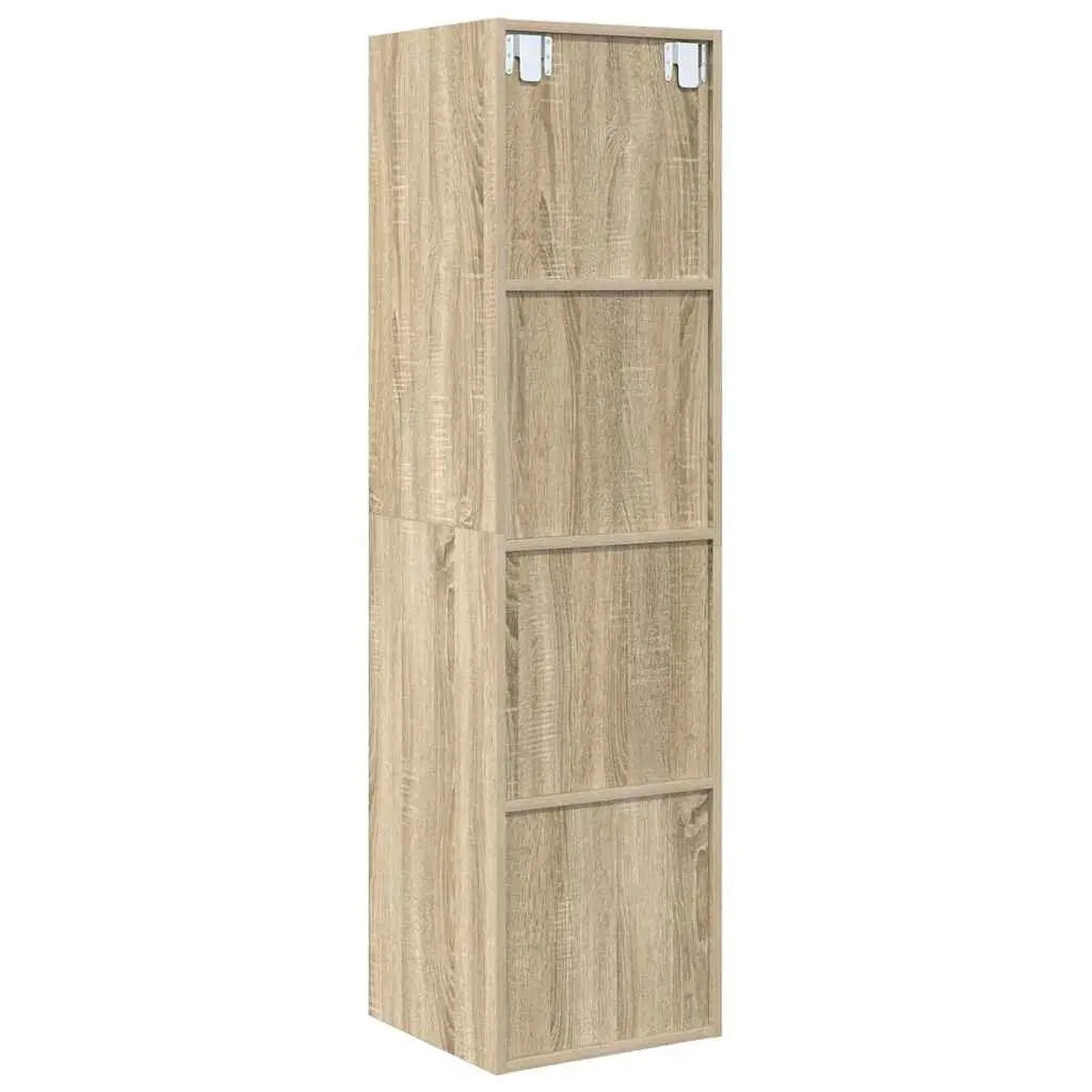 Wall-mounted TV Cabinet Flexible Mounting Options 37 x 37 x 142.5 cm Brown Engineered Wood