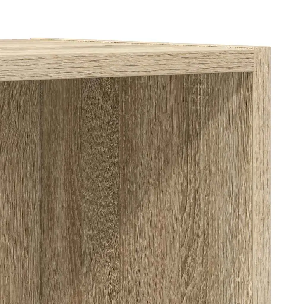Wall-mounted TV Cabinet Flexible Mounting Options 37 x 37 x 142.5 cm Brown Engineered Wood