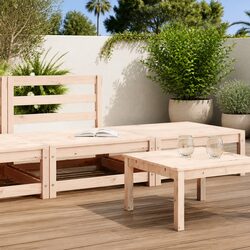 2 Piece Garden Lounge Set Outdoor Sectional Sofa Modular Furniture Brown