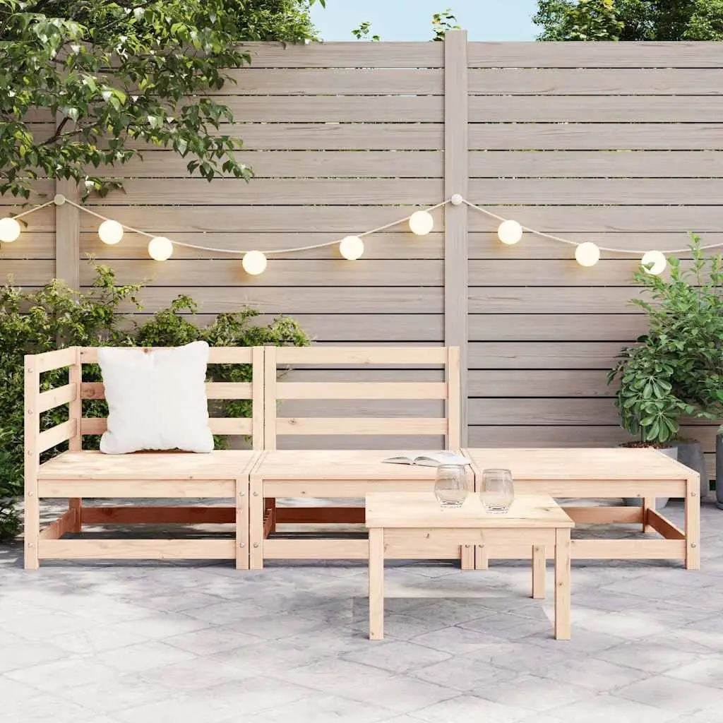 3 Piece Garden Lounge Set Outdoor Sectional Sofa Modular Lounge Furniture