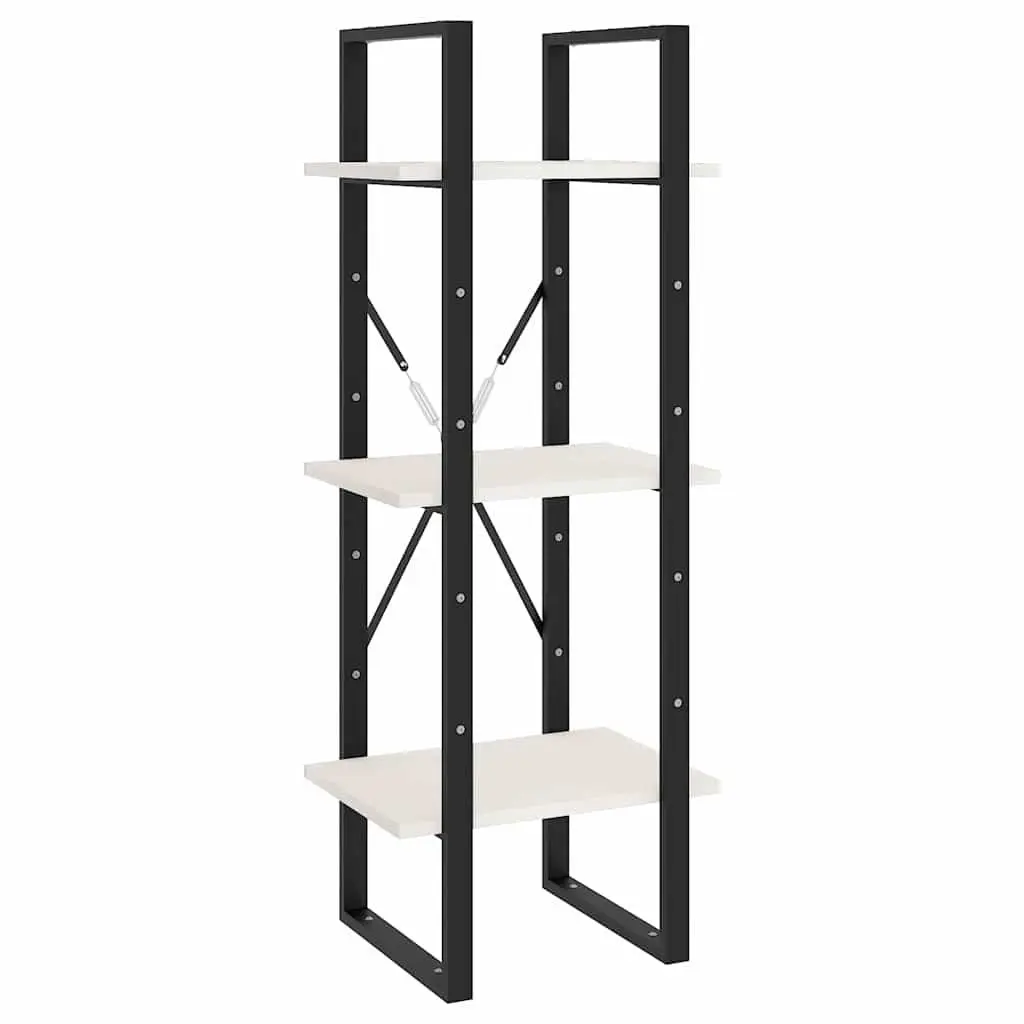 3-Tier Book Cabinet Wooden Shelving Unit White Storage Bookcase Display Shelf