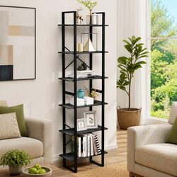 Storage Shelf Grey 60x30x210cm Standing Bookcase Display Rack Solid Wood Pine