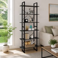 High Cabinet Shelving Unit Grey 80x30x210 cm Solid Pine Wood Bookcase Storage