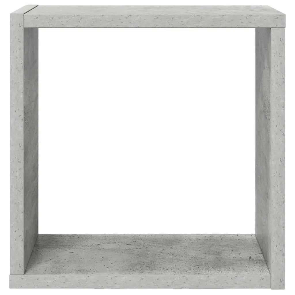 Wall Cube Shelves Floating Storage Display 30x15x30cm Grey 2 Piece