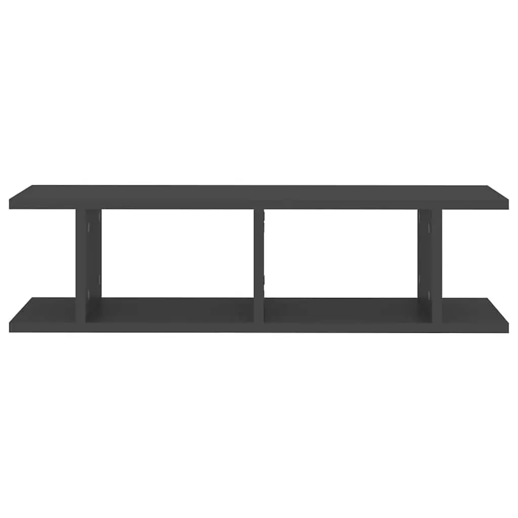 Wall Shelves 2pc Grey Floating Cube Shelf Storage Home Decor