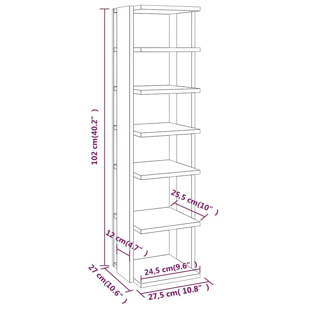 Shoe Cabinet Grey Engineered Wood Storage Rack Organiser 6 Shelves Narrow