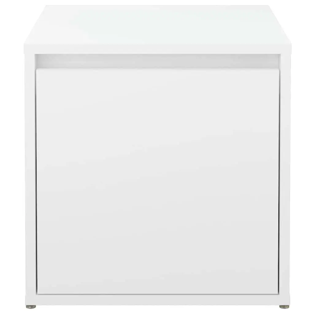 Storage Chest Box Drawer Engineered Wood Bedroom Organiser 40.5x40x40cm White