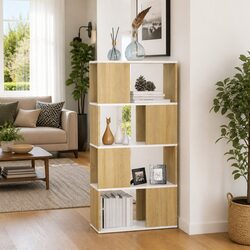 Book Cabinet Room Divider Bookshelf Storage Organizer Shelving Unit Furniture