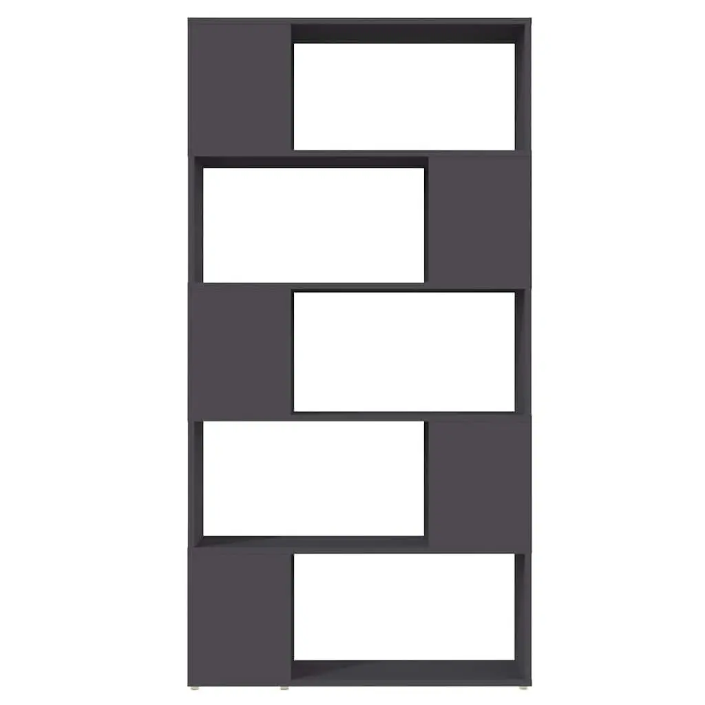 Book Cabinet Room Divider Grey 80x24x155cm Storage Shelf
