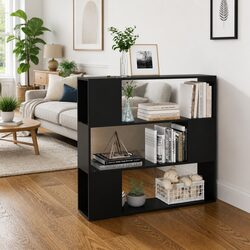 Black Book Cabinet Room Divider Shelving Unit Bookcase Organizer Storage
