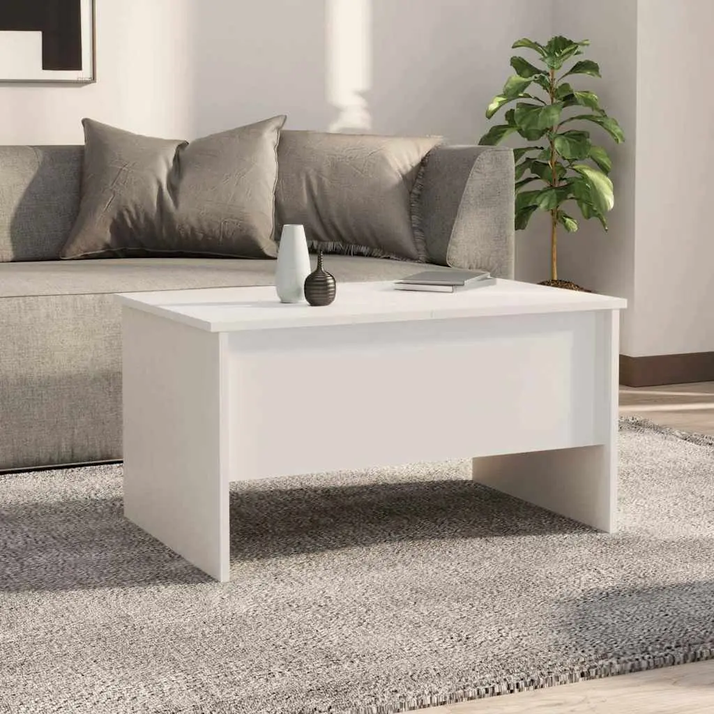Coffee Table Lift Top Storage White Modern Accent Furniture