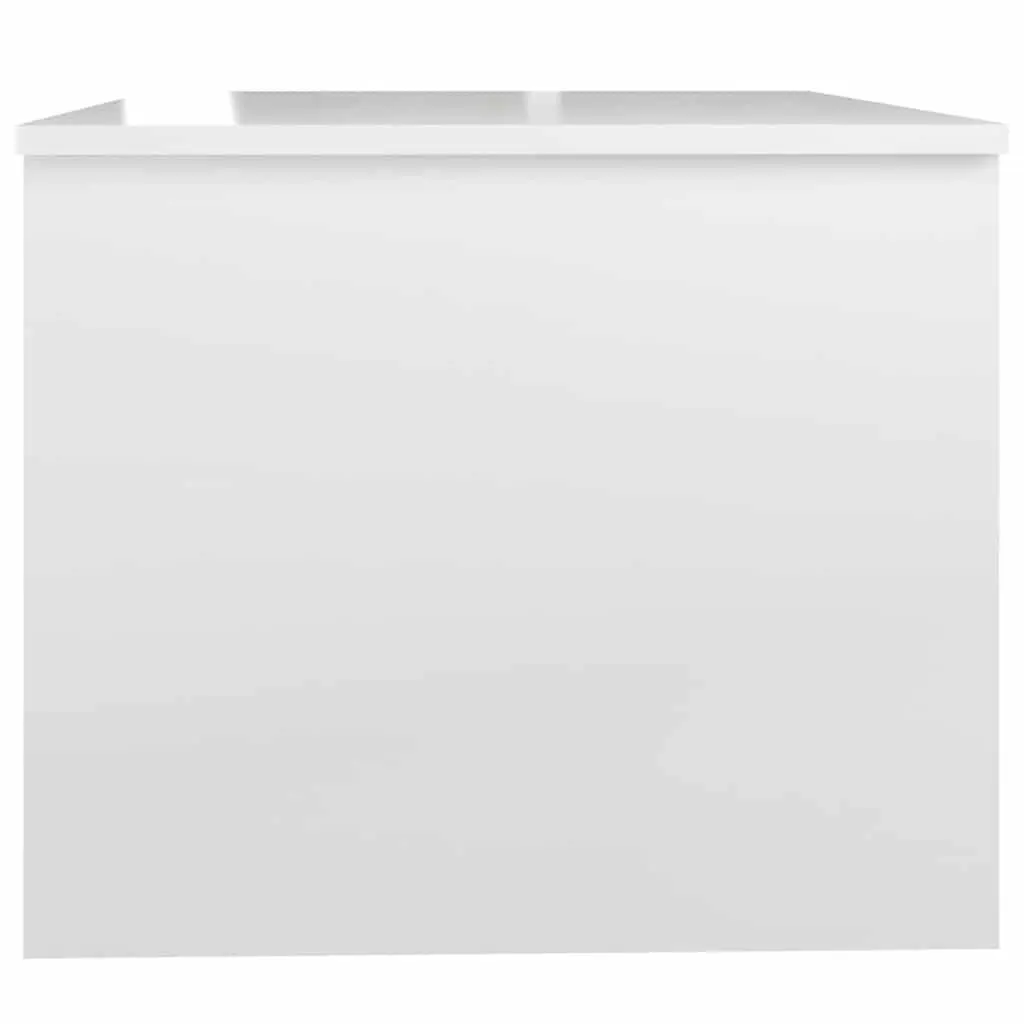 Coffee Table White High Gloss Modern Storage Lift Top Engineered Wood