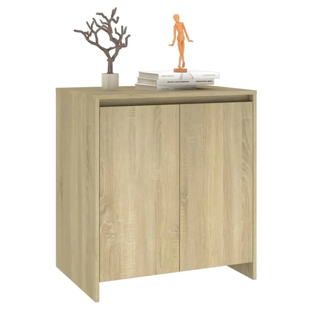 Sideboard Storage Cabinet Beige 2 Door Decorative Display Unit