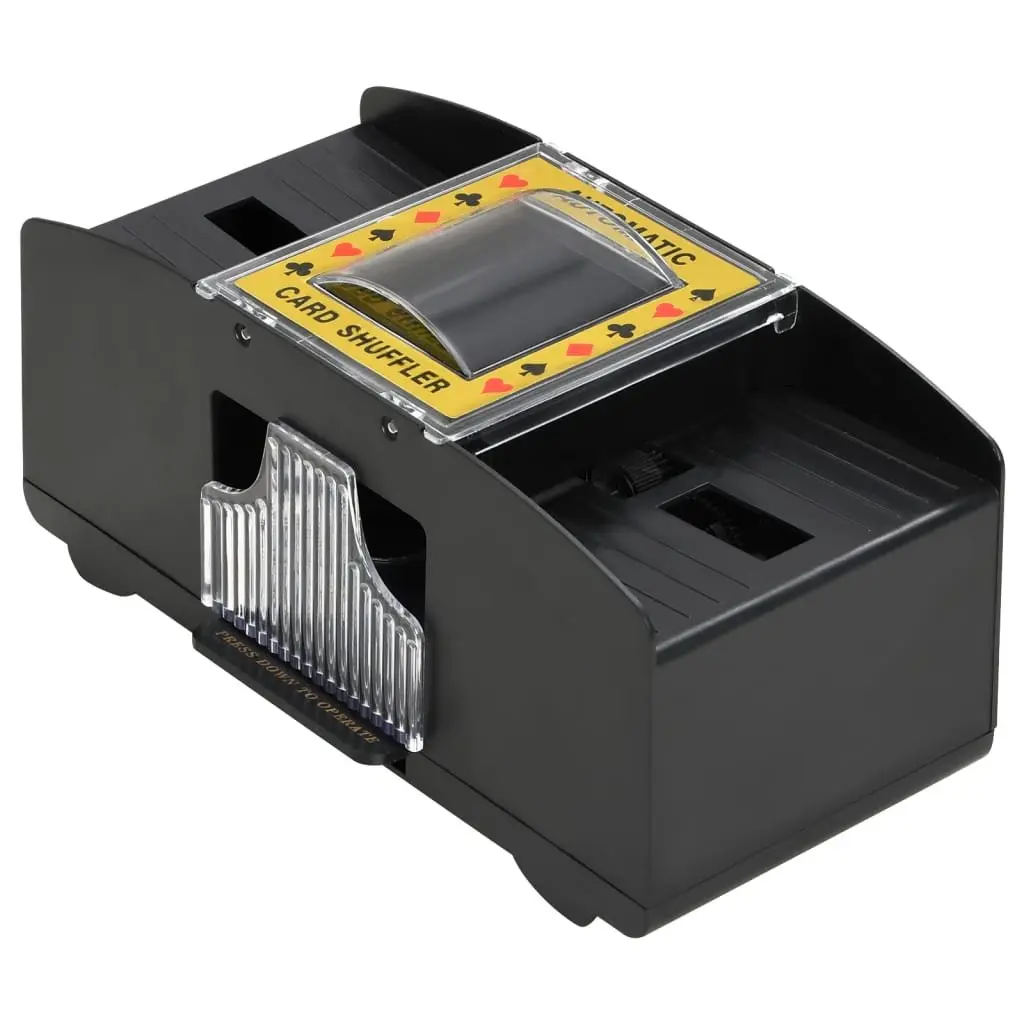 Automatic Card Shuffler Battery Powered 2 Decks Black