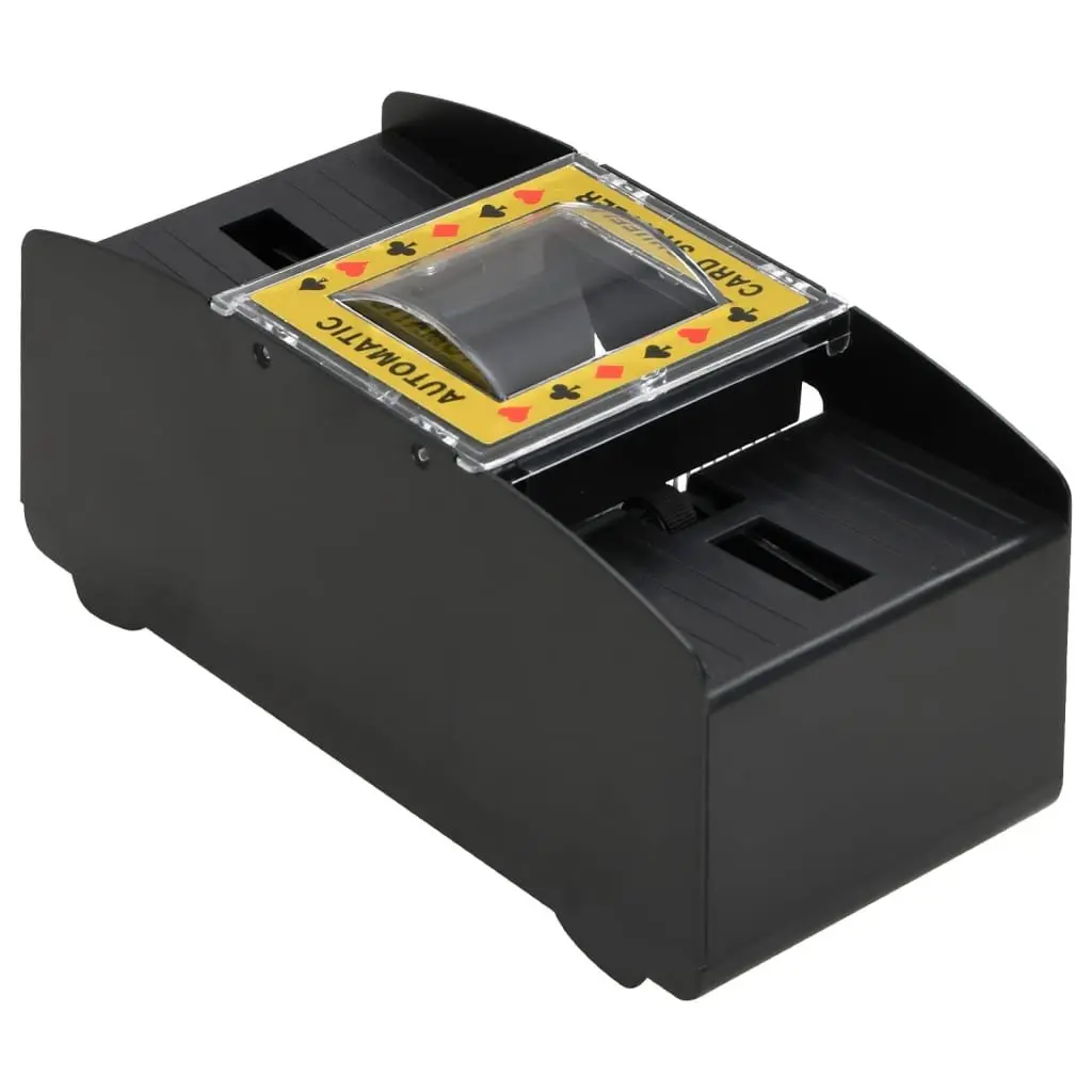 Automatic Card Shuffler Battery Powered 2 Decks Black