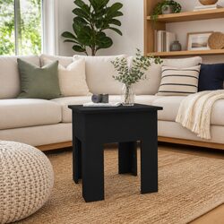 Coffee Table Black Modern Design Living Room Accent Furniture 40x40x42cm