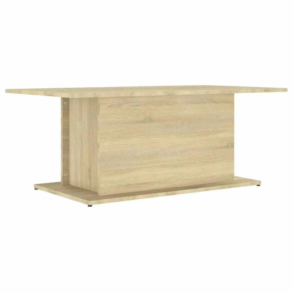 Coffee Table Engineered Wood Sturdy Beige Sonoma Oak