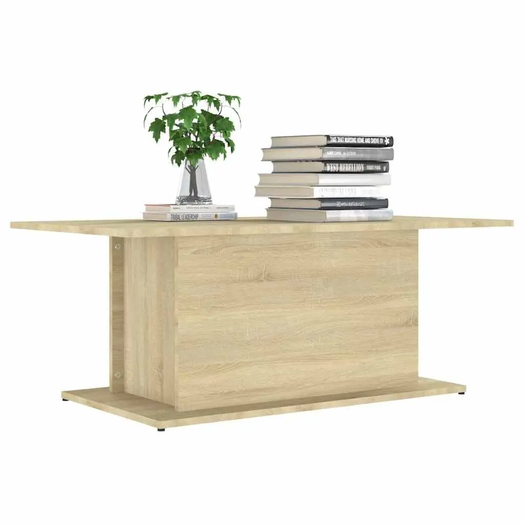 Coffee Table Engineered Wood Sturdy Beige Sonoma Oak