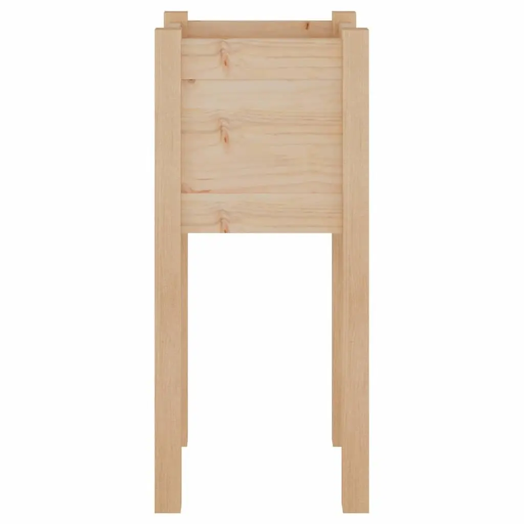 Garden Planter Box Wooden Raised Bed 31x31x70 cm Brown