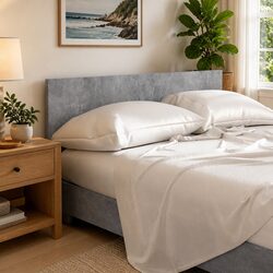 Bed Headboard Grey 160cm Engineered Wood Bedroom Furniture Headrest Panel