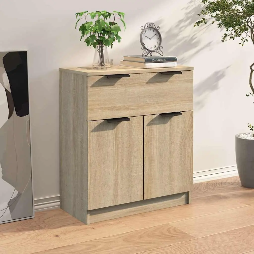 Sideboard Cabinet Brown Engineered Wood Storage Buffet 60x30x70cm Furniture