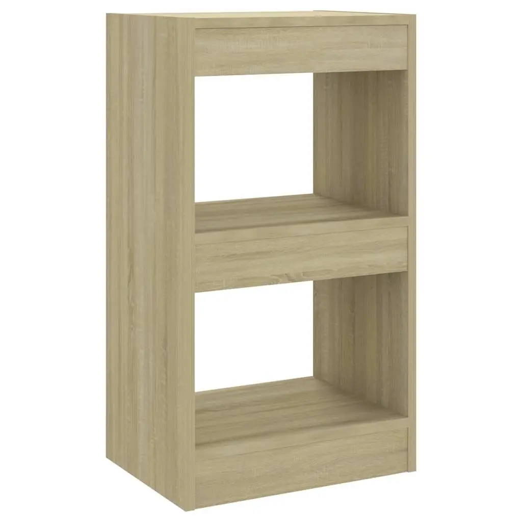 Book Cabinet Room Divider Storage Shelving Unit Sonoma Oak Brown 40x30x72cm