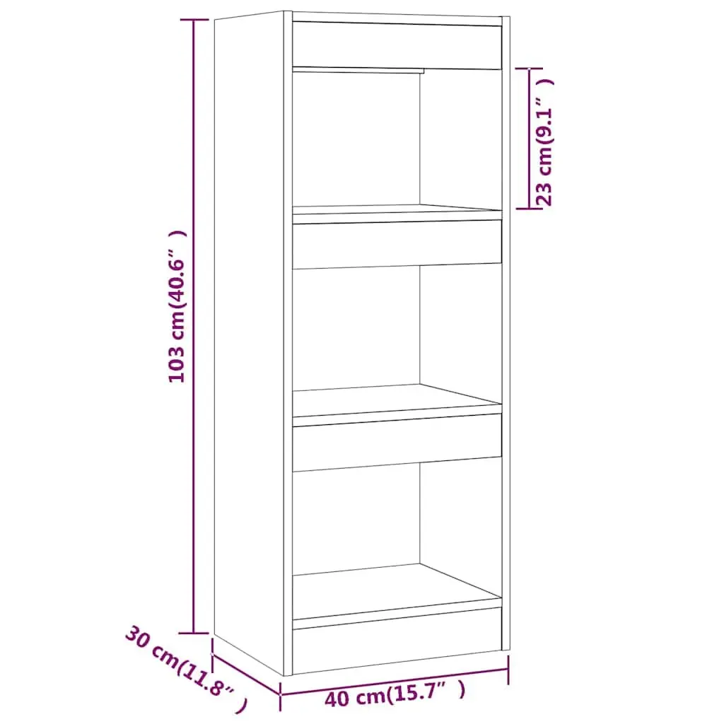 Book Cabinet Wooden Room Divider Shelving Unit Brown Storage Organiser