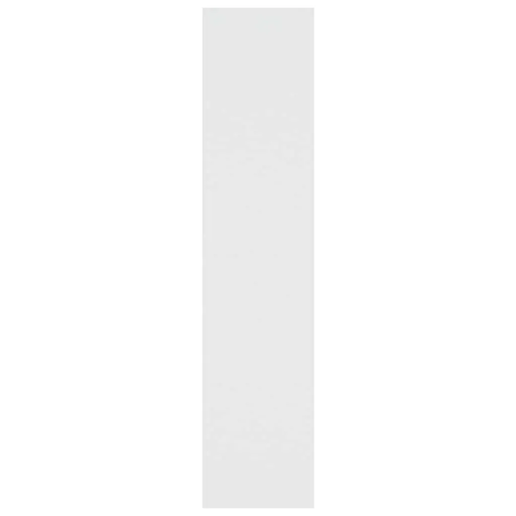 Book Cabinet Room Divider High Gloss White Storage Unit Shelving 100W x 30D x 135H cm