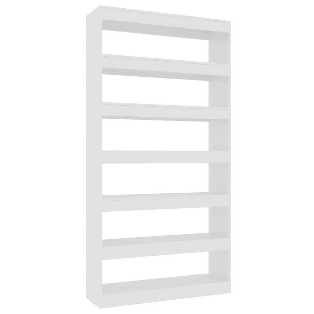 Book Cabinet Room Divider High Gloss White Tall Shelving Unit Storage