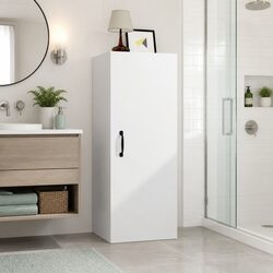 Hanging Wall Cabinet White 34.5x34x90 cm Storage Organiser Shelving Unit
