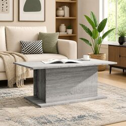 Coffee Table Grey Sonoma Living Room Accent Furniture Easy Clean Durable