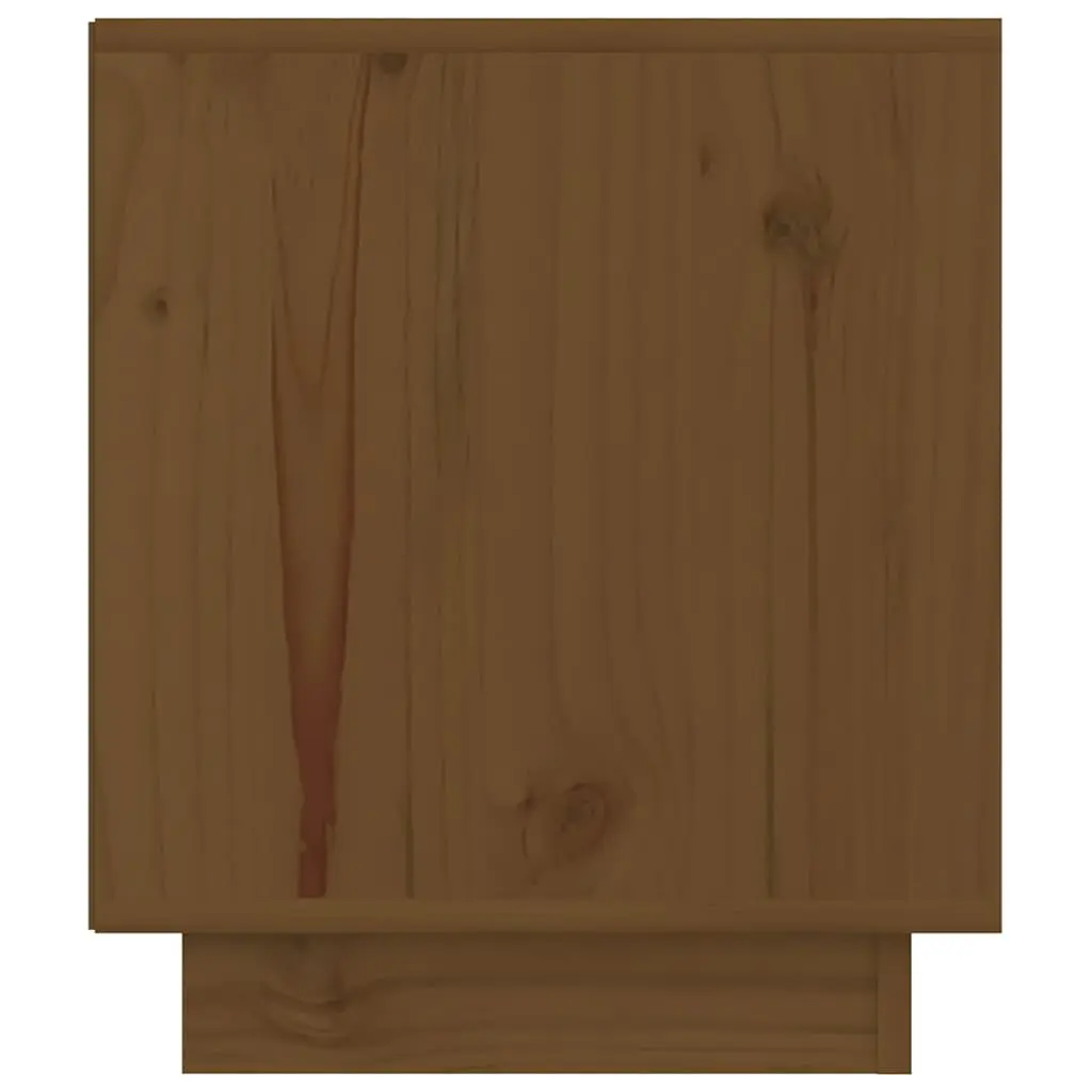 Wooden Bedside Cabinet Brown Compact Storage Organizer for Bedroom