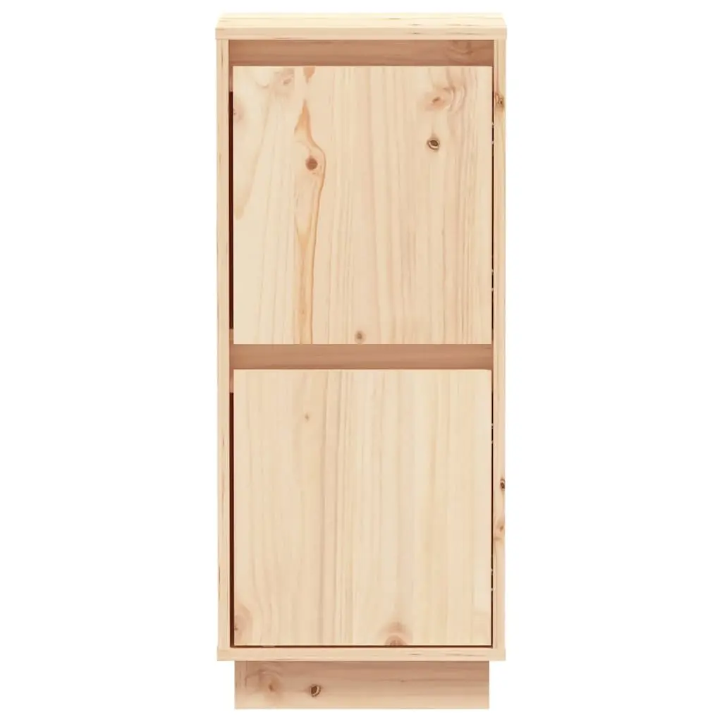 Sideboard Cabinet Solid Wood Pine 2 Doors Storage Furniture Set Brown
