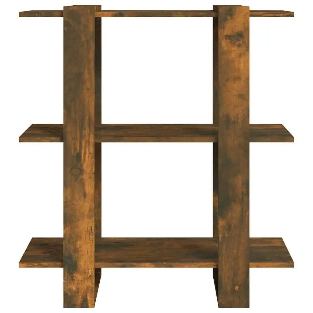 Book Cabinet Room Divider Standing Shelf Brown Wooden Storage Shelving Unit