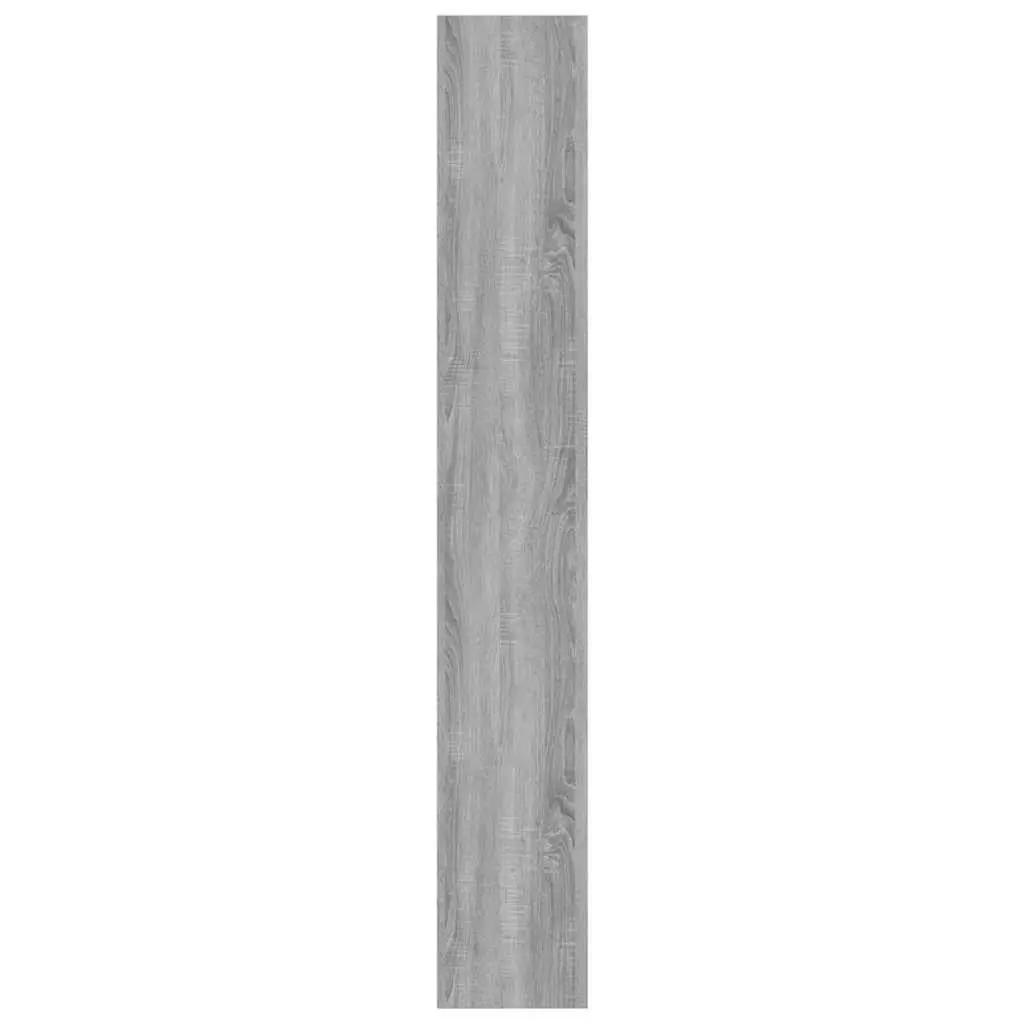 Book Cabinet Room Divider Grey Sonoma 40x30x198cm Shelving Storage Unit