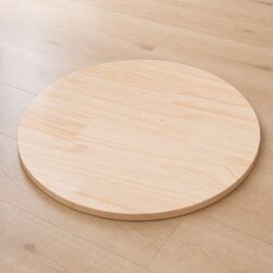 Round Solid Wood Table Top 50cm Dining Coffee Table Indoor Wooden Surface